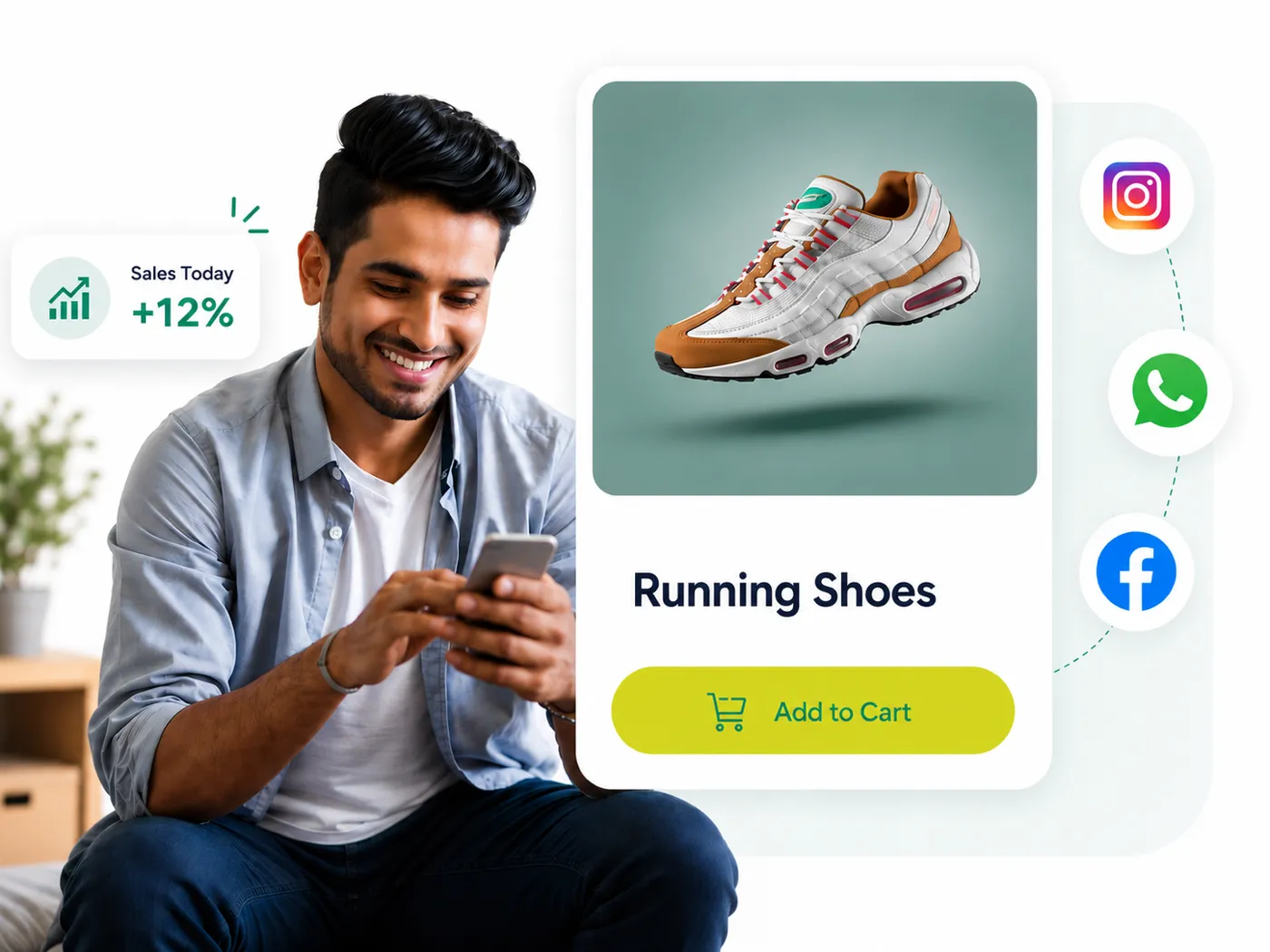 Social commerce shipping workflow for Instagram and WhatsApp sellers